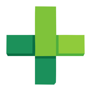 Green plus sign icon