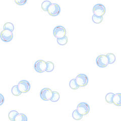 Naklejka premium pattern sphere soap bubbles cartoon. air circle, reflection bubble, fun round sphere soap bubbles sign vector