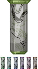 Naklejka premium room marble vase cartoon. room marble vase sign colorful illustration