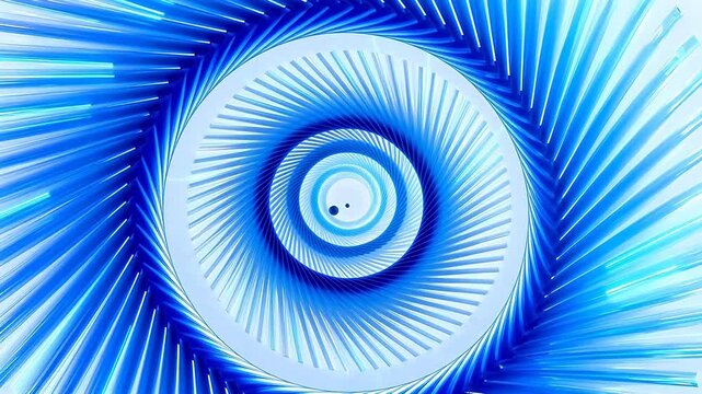 Blue spiral geometric pattern