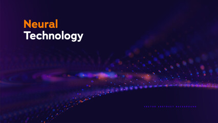 Fototapeta na wymiar Digital Transformation Technology Background Featuring Glowing Data Flow, Smart Cloud Computing Modern Innovation Concept. Digital Transformations For Business Growth. Vector Illustration.
