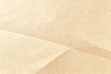 Fototapeta premium Close-up of Crumpled Brown Paper Texture