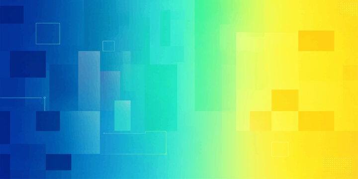Abstract colorful geometric square vector background with bright futuristic digital pattern and blue light design for modern technology wallpaper and business backdrop