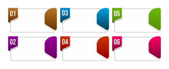 Obraz premium set of vector stickers