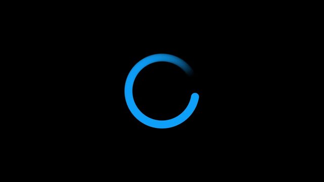 Beautiful Circle Loading Icon Animation &ndash; Elegant Rotating Progress Indicator on Transparent Background
