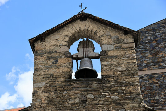 Bell of the church of Sant Miquel de la Mosquera in Encamp, Andorra