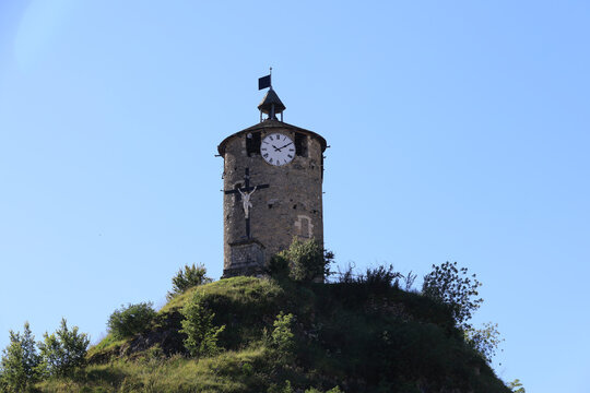 The Castella Tower in Tarascon-sur-Ariege, France  
