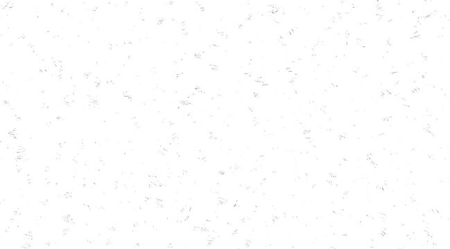 White background with scattered dark grey speckle and dash pattern abstract texture
