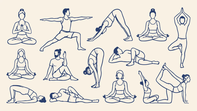 yoga meditation fitness pose pattern, calm healthy yoga practice background, serene yoga exercise pose illustration, peaceful yoga lifestyle habit print, mindful yoga wellness concept art, yoga pose r