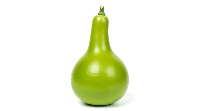 Green Pear Isolated on White Background