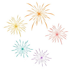 Obraz premium Colorful abstract floral burst design