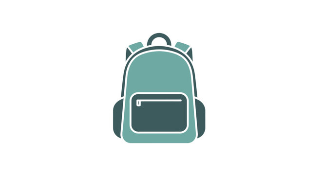 Teal colored school bag pack.