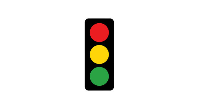 Traffic Light Signal with Red Yellow Green.