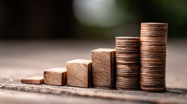 Shortcut Exponential growth or compound interest, investment fast track into staircase, wealth or earning rising up graph increasing profit financial concept.