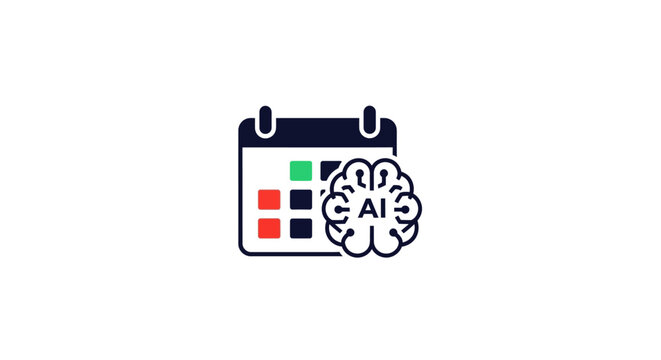 A Graphic Design Of A Calendar With A Brain On The Right Side The Calendar