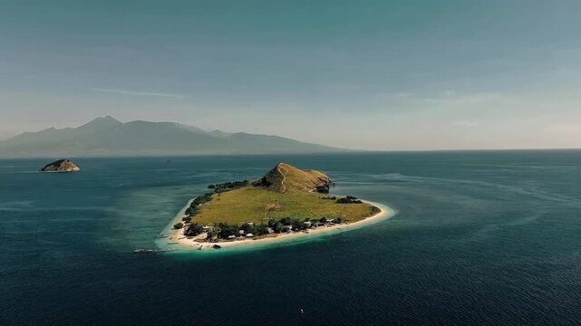 view from the sea Kenawa Sumbawa NTB Indonesia 