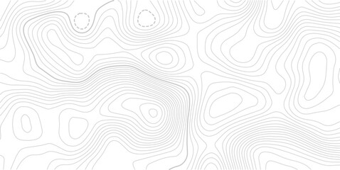White abstract topography topology line map decorative vector background with black outline.  Topography and geography map grid abstract backdrop. topographic wavy pattern design.  © NAZMA
