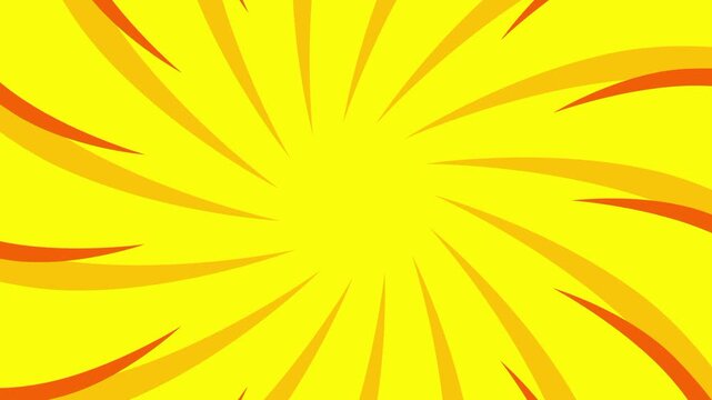 A vibrant comic-style battle background featuring bold yellow sunburst rays with red and teal VS card panels on a dark stage