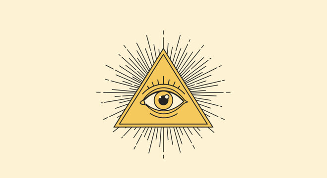 All seeing eye of providence symbol 5.