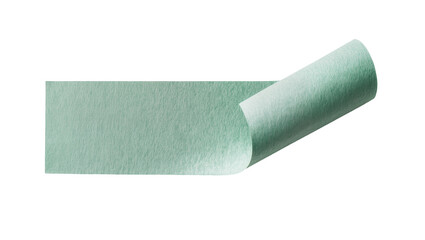 Obraz premium Green textured paper tape unrolling