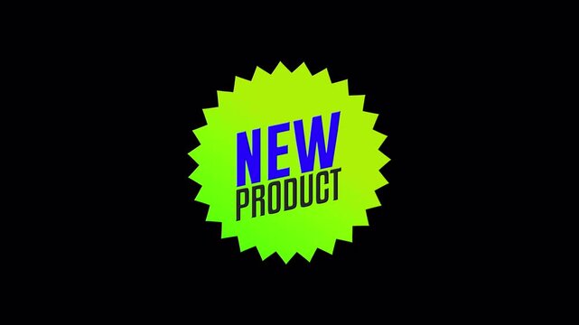 Animated New Product Starburst Label 