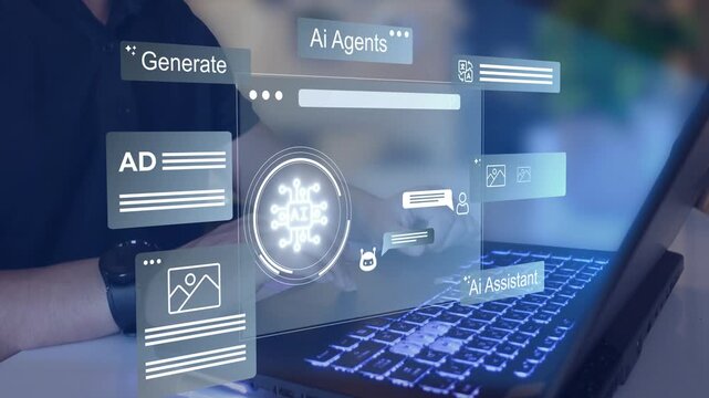 Ai Content Generator. AI Agents and assistants.  Interaction with the Ai assistant to solve some tasks more easily. Image generator, documents, marketing and advertising, bot writing and coding
