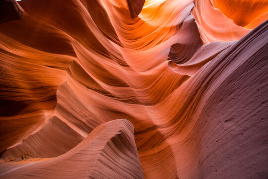 abstract rock layers, Antelope Canyon