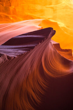 textured detail of Lower Antelope Canyon, Page, Arizona