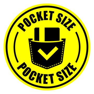 Pocket size vector icon