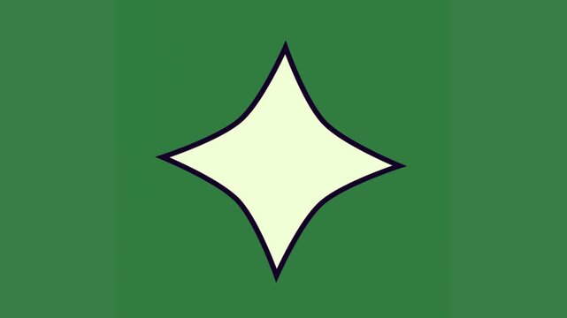 green flag white star background middle square shape green screen animated chromakey background frame illustration figure elements emotion scene design movement