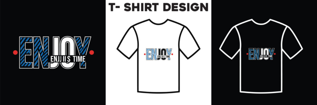 T-shirt design enjoys Enji II's time graphics.