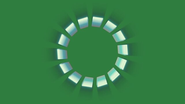 green background circular shape screen blue circle lights green screen animated chromakey background cartoonish colorful motion scene composition elements depth