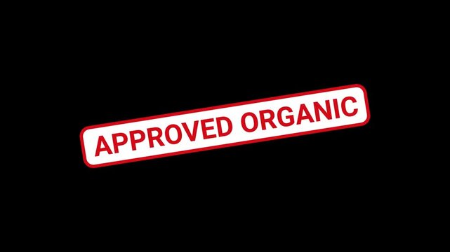 Approved organic Animated Stamp