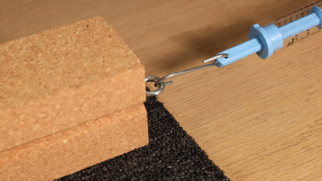 Measuring Friction with a Spring Scale and Wooden Block on Carpet