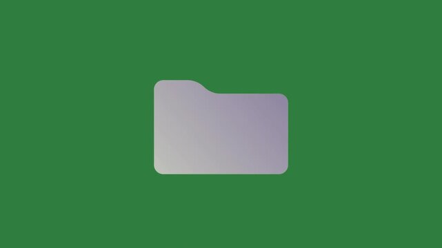 Square Folder Animated Green Screen Chroma Key Background