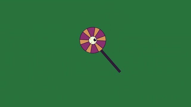 Candy Purple Orange Animated Green Screen Chroma Key Background