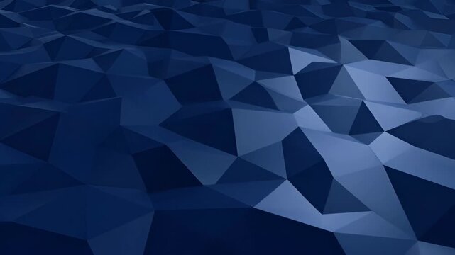 Blue abstract background corporate geometric polygon texture dark gradient design, modern business pattern with smooth low poly surface and elegant dark tone