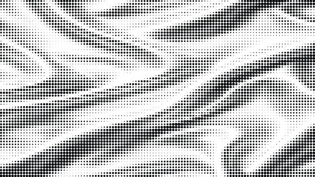 Dynamic halftone ripple pattern with circular dot gradient for visual background