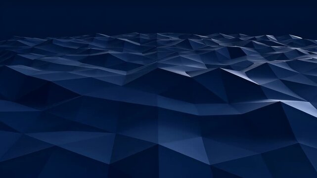 Blue geometric background corporate abstract texture with low poly polygon dark blue tone faceted surface and geometric depth for modern technology SEO title