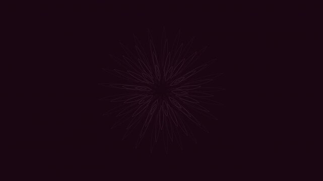 Hypnotic seamless loop of a glowing rose pink lotus sacred-geometry pattern breathing in radial symmetry in rich volumetric light. Ideal for chakra activation, sound bath. 4K UHD.
