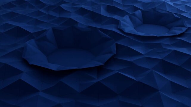 Corporate Blue Background Abstract Geometric Blue Texture with Dark Polygon and DarkBlue Modern Low Poly Design for SEO Searchable Corporate Modern Background Video