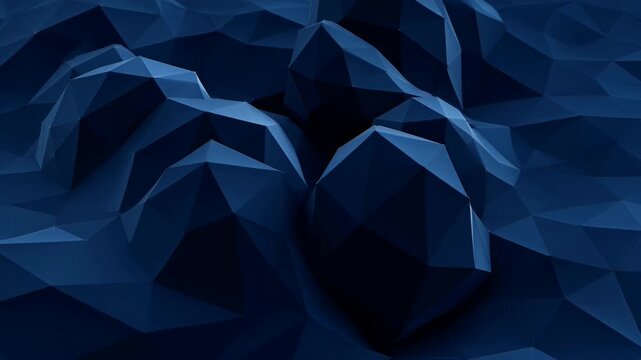 Corporate blue background with dark geometric polygon shape, abstract modern design for business wallpaper and texture, abstract blue polygon background with dark corporate style and geometric depth