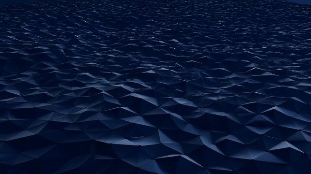 Blue corporate background abstract polygon surface dark blue with geometric pattern and low light, abstract blue background with geometric pattern and dark corporate mood, blue corporate background