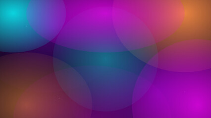 Colorful Abstract Gradient Mesh Background with Soft Blurry Light Spheres and Cosmic Particles © Vecto
