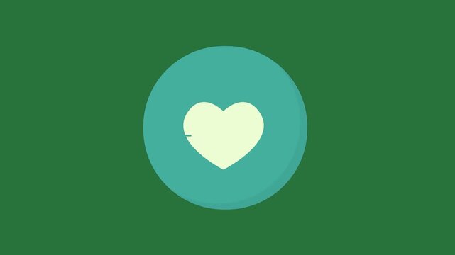 Border Anheart Blue Animated Green Screen Chroma Key Background
