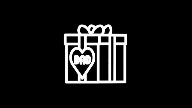 Gift box with heart tag saying Dad, symbolizing appreciation and love for fathers