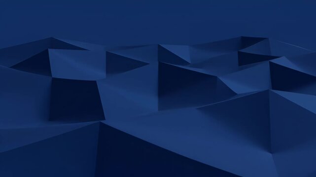 Corporate blue background abstract low poly geometric shape texture, modern polygon surface with dark gradient shadow and smooth blue tone for business design SEO friendly
