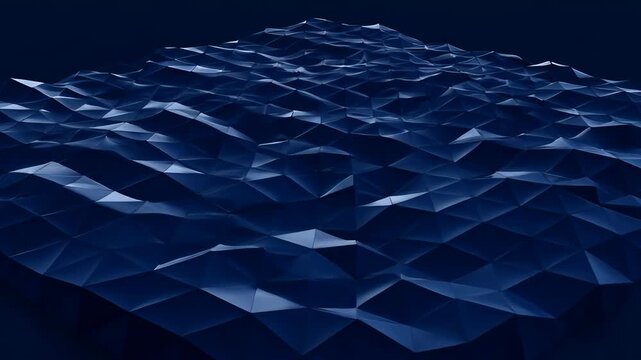 Abstract blue corporate background geometric polygon texture dark surface wave pattern with modern digital design, corporate blue abstract polygon background and dark gradient texture, clean