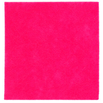 fluo pink felt nonwoven fabric cut out
