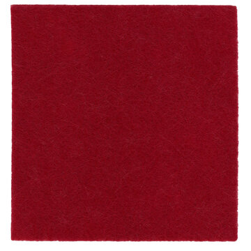 dark red felt nonwoven fabric cut out